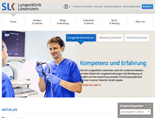 Tablet Screenshot of klinik-loewenstein.de
